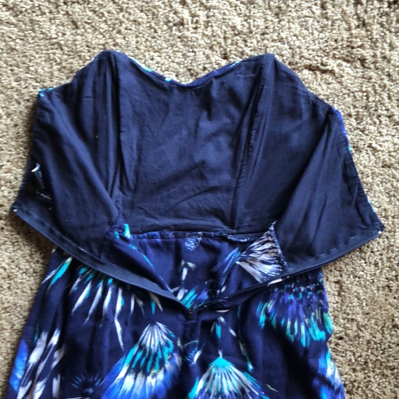 Blue strapless dress - Picture 4 of 8